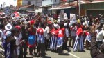 Massa warga asli Papua yang tergabung dalam West Papua National Authority (WPNA) saat menggelar demo di Manokwari Jumat (19/10) kemarin, ada beberapa dari mereka mengenakan atribut Bintang Kejora.