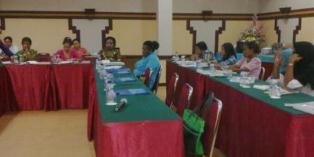 Debora Mote, tengah saat mengikuti pelatihan UN Women dan Norwegian Embassy. Foto: Aprilia