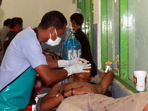 Salah satu korban penembakan di Nafri