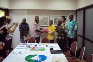 Pertemuan delegasi WPNCL, FLNKS dan MSG di Kanaky, New Caledonia (Dok. MSG)