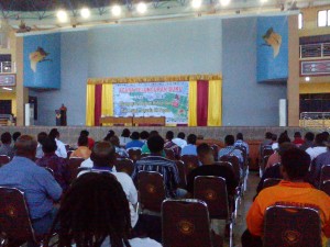 Suasana Peluncuran Buku Mati Atau Hidup karya Markus Haluk (Jubi/Mawel)