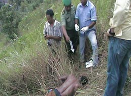 Salah satu Mayat yang ditemukan kemarin