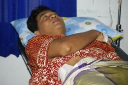 Korban yang saat ini masih dirawat di RS Bhayangkara